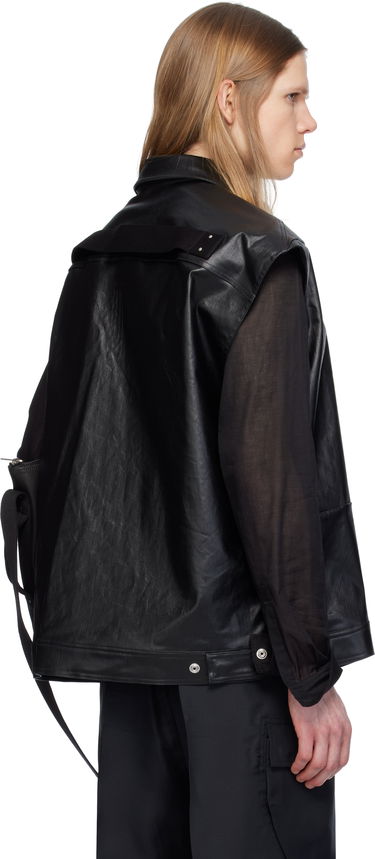 Жилетка Rick Owens Rick Owens Sleeveless Jumbo Shirt Черно | RU01E5776 SCT, 2
