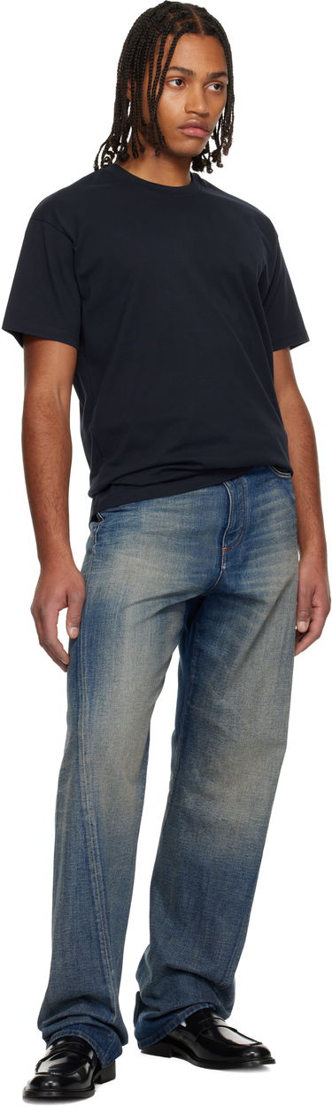 Тениска Givenchy Cotton 'Givenchy Stamp' Crewneck T-shirt Тъмно синьо | BM71NK3YRJ499, 3