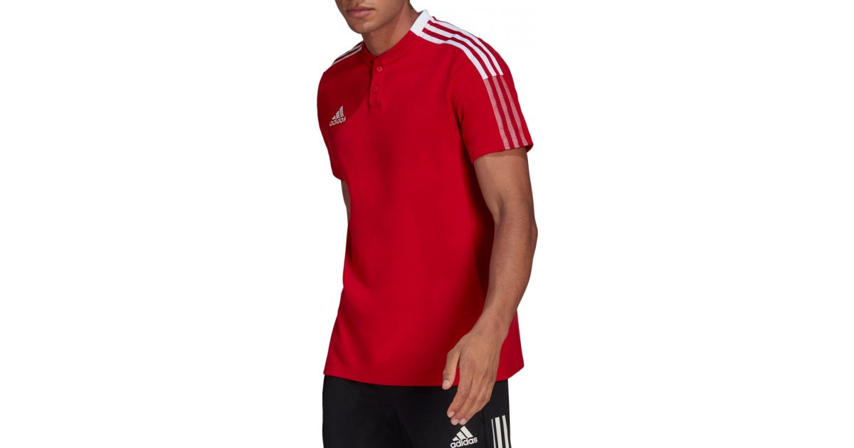 Поло тениска adidas Originals Tiro 21 Polo Shirt Червено | gm7365, 1