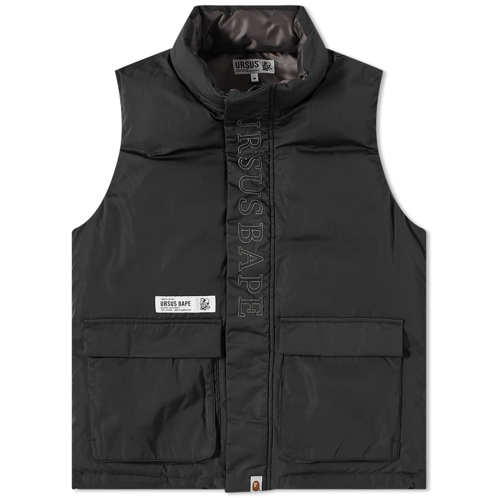 Жилетка BAPE A Bathing Ape Men's Ursus Loose Fit Down Vest Black Черно | 001LJH701007J-BLK, 0