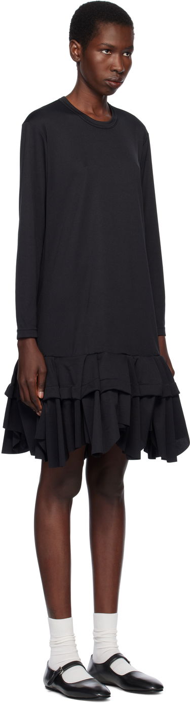 Pокля Comme des Garçons Comme des Garçons Midi Dress with Ruffles Черно | RO-T009-051-1, 1