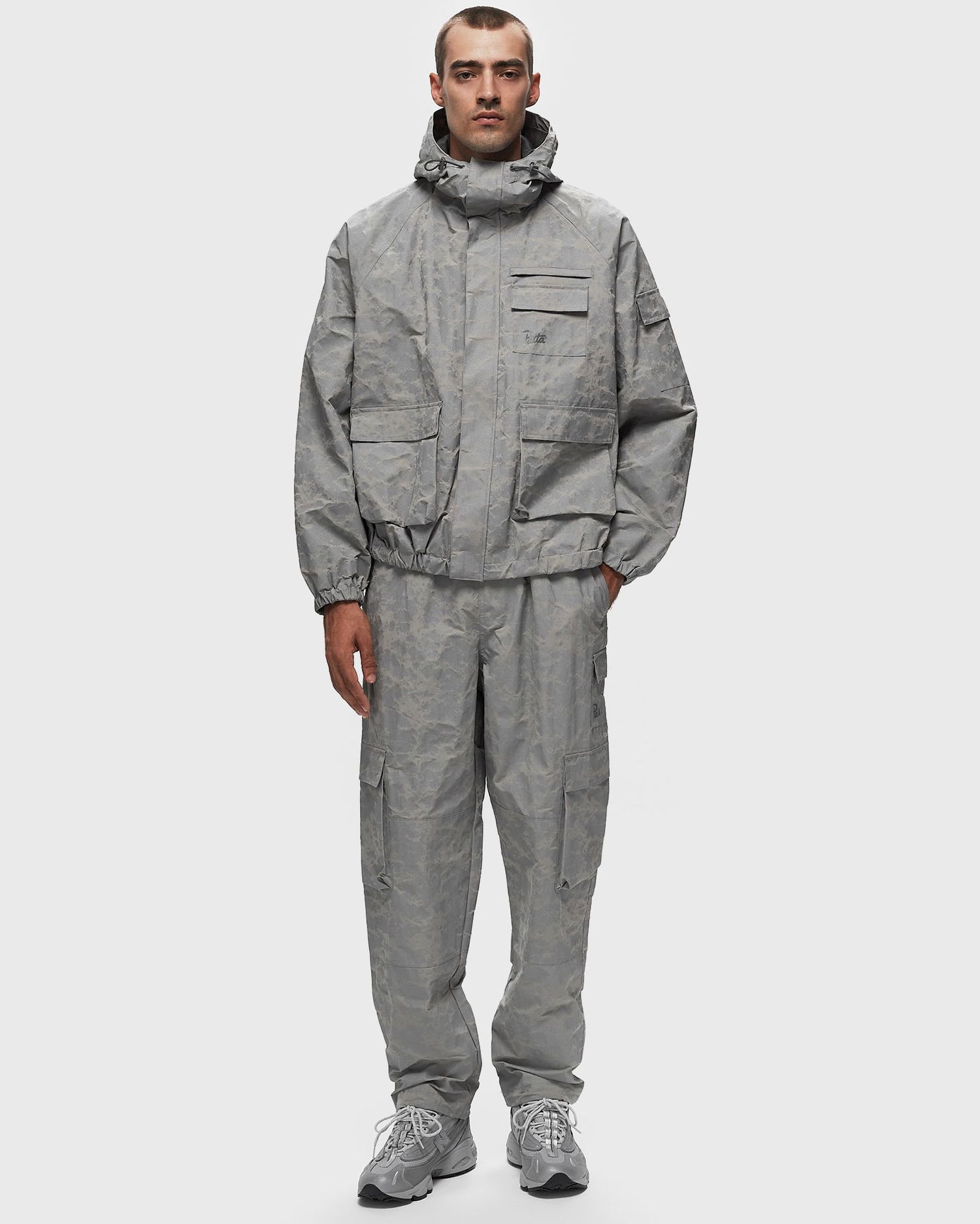 Карго панталони Patta Digi Camo Reflective Cargo Pants Сиво | POC-AW24-4550-386-0002-019, 1