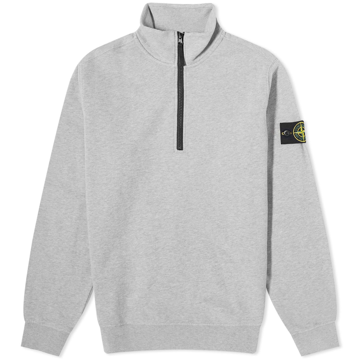 Пуловер Stone Island Garment Dyed Half Zip Sweat Сиво | 7915627-V0M64, 0
