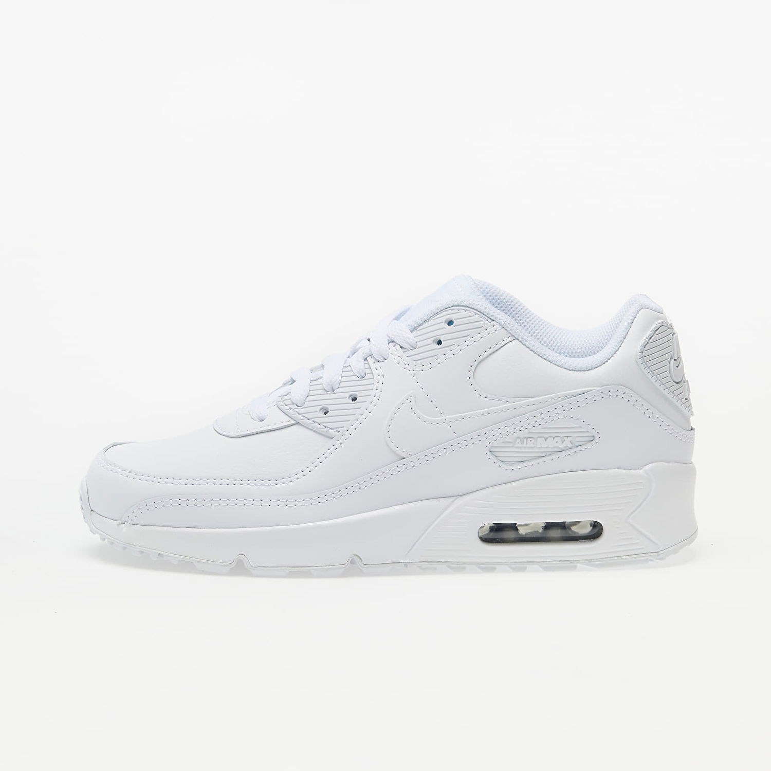 Кецове и обувки Nike Air Max 90 Leather GS Бяло | CD6864-100, 0