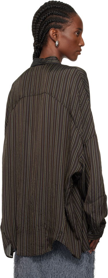 Риза Dries Van Noten Dries Van Noten Striped Cupro Cocoon Shirt Многоцветен | 252-010700-2267, 2