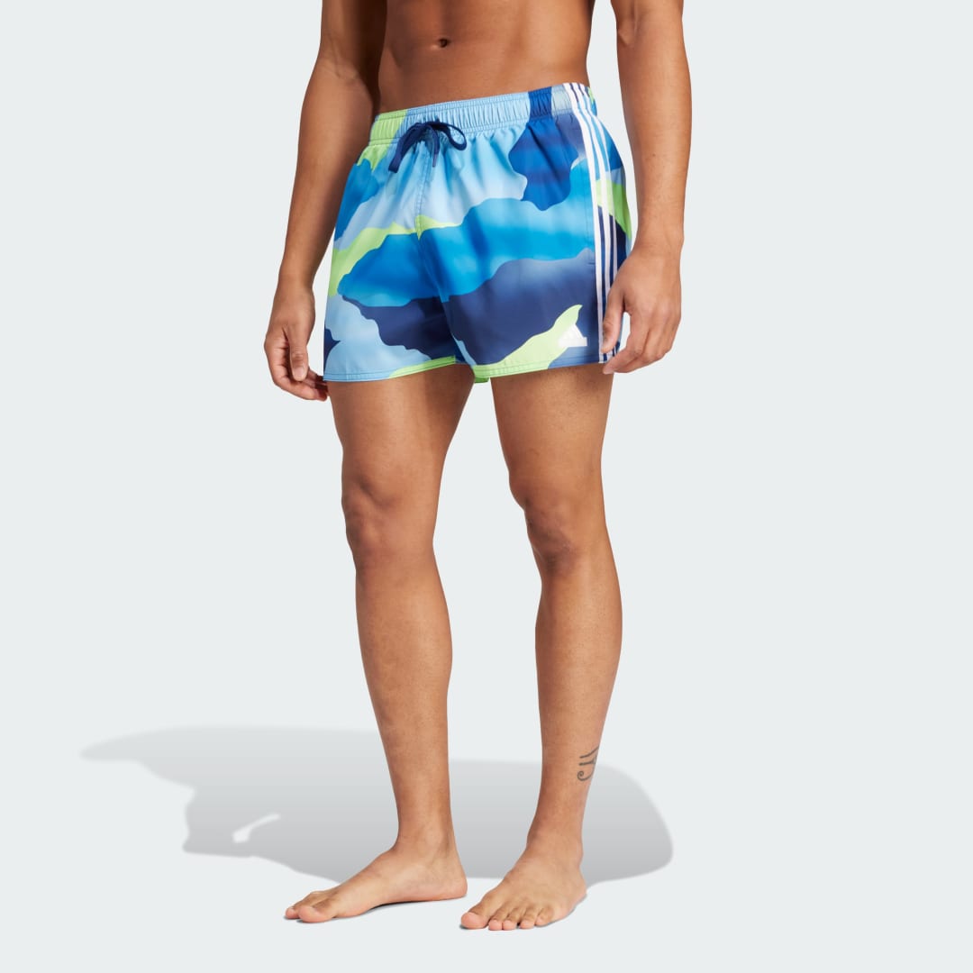 Къси панталони adidas Performance City Escape Camo 3-Stripes Cix Swim Синьо | IS1672, 0
