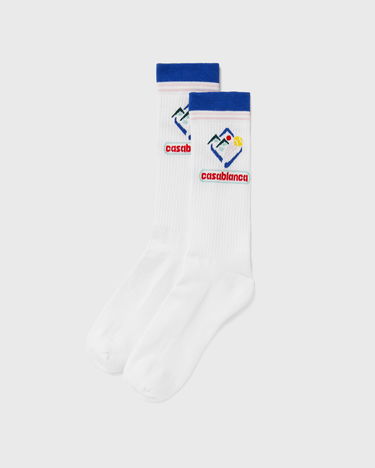 Чорапи Casablanca Casablanca Fuji Icon Socks Бяло | APF25-ACC-010-04, 2