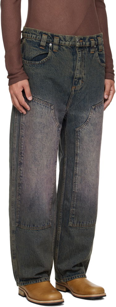 Дънки Eckhaus Latta Eckhaus Latta Double Knee Baggy Jeans Синьо | 1229-EL-PF25-MR -, 4