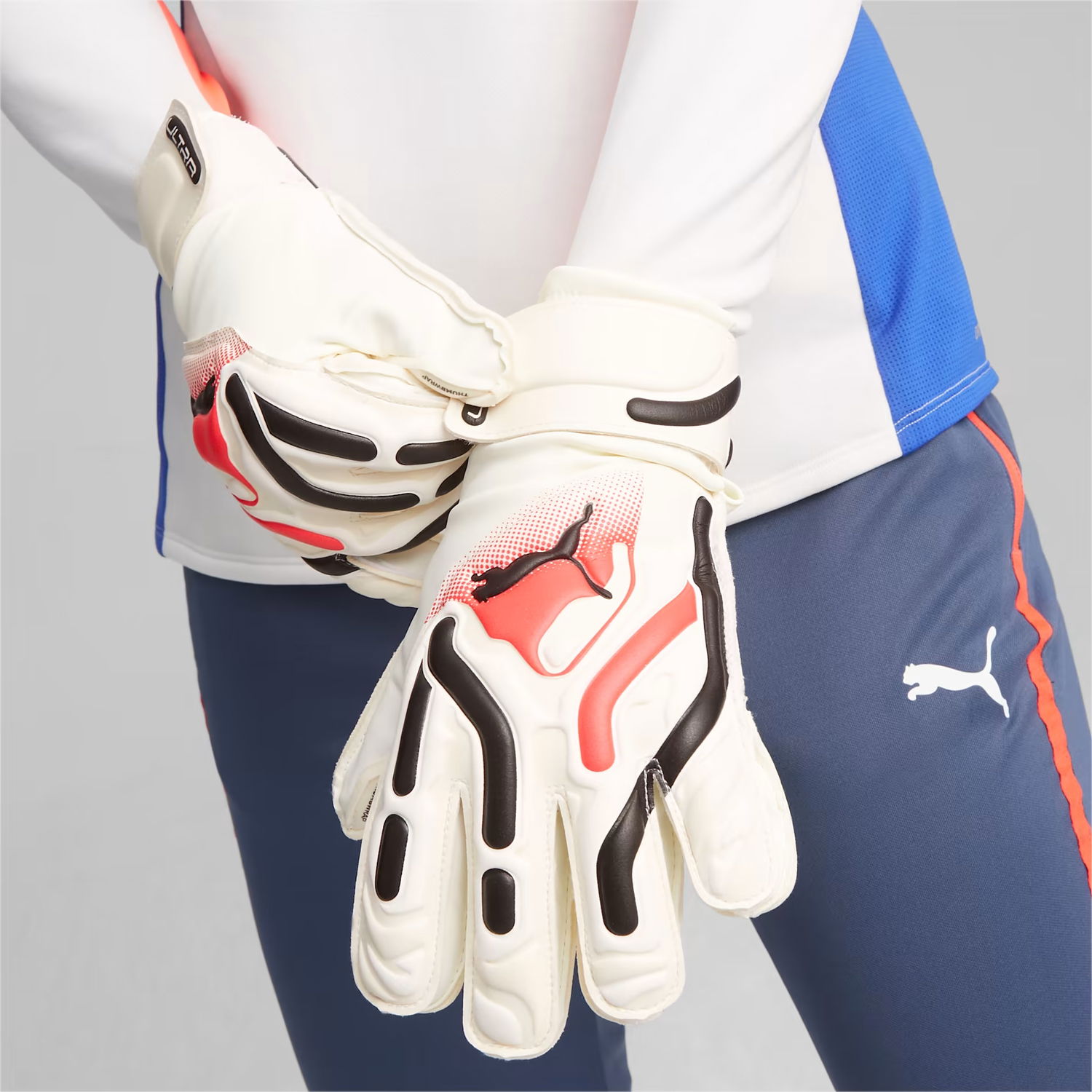 Спортна екипировка Puma ULTRA Match Protect Youth Goalkeeper Gloves with 3MM Multigrip Latex and Thumbwrap Бяло | 041865-01, 1