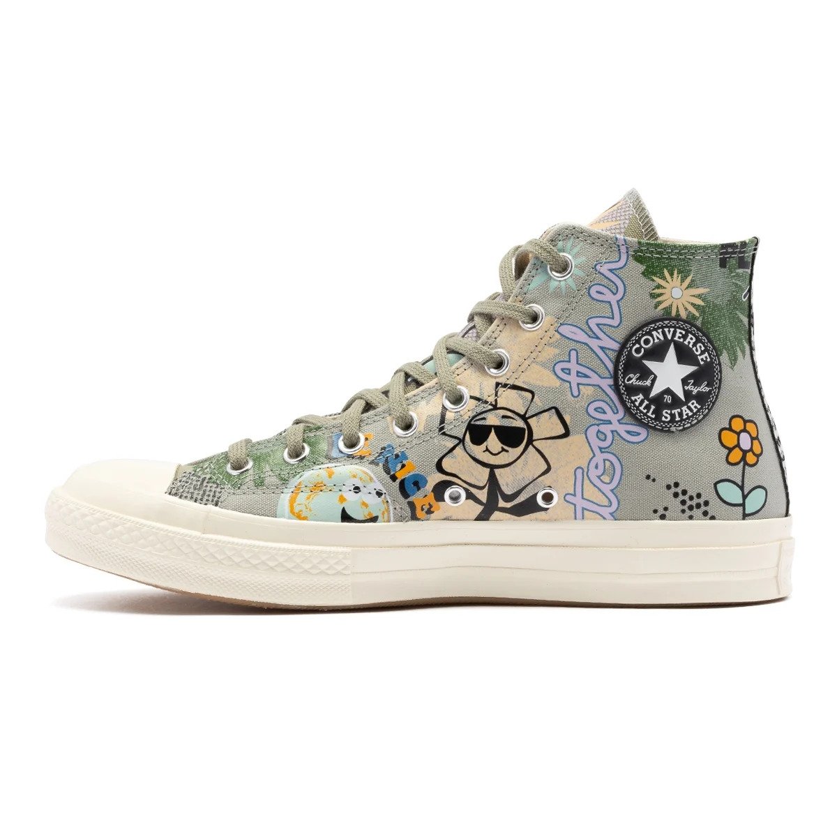 Кецове и обувки Converse Chuck 70 Floral Сиво | 172935C, 0
