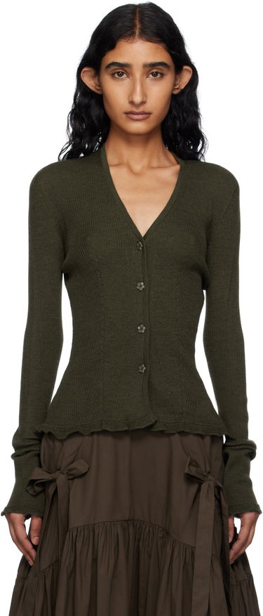 Пуловер Cecilie Bahnsen Cecilie Bahnsen Bessie Knit Cardigan Зелено | 2.25KNI52003 BESSIE CARDIGAN, 0