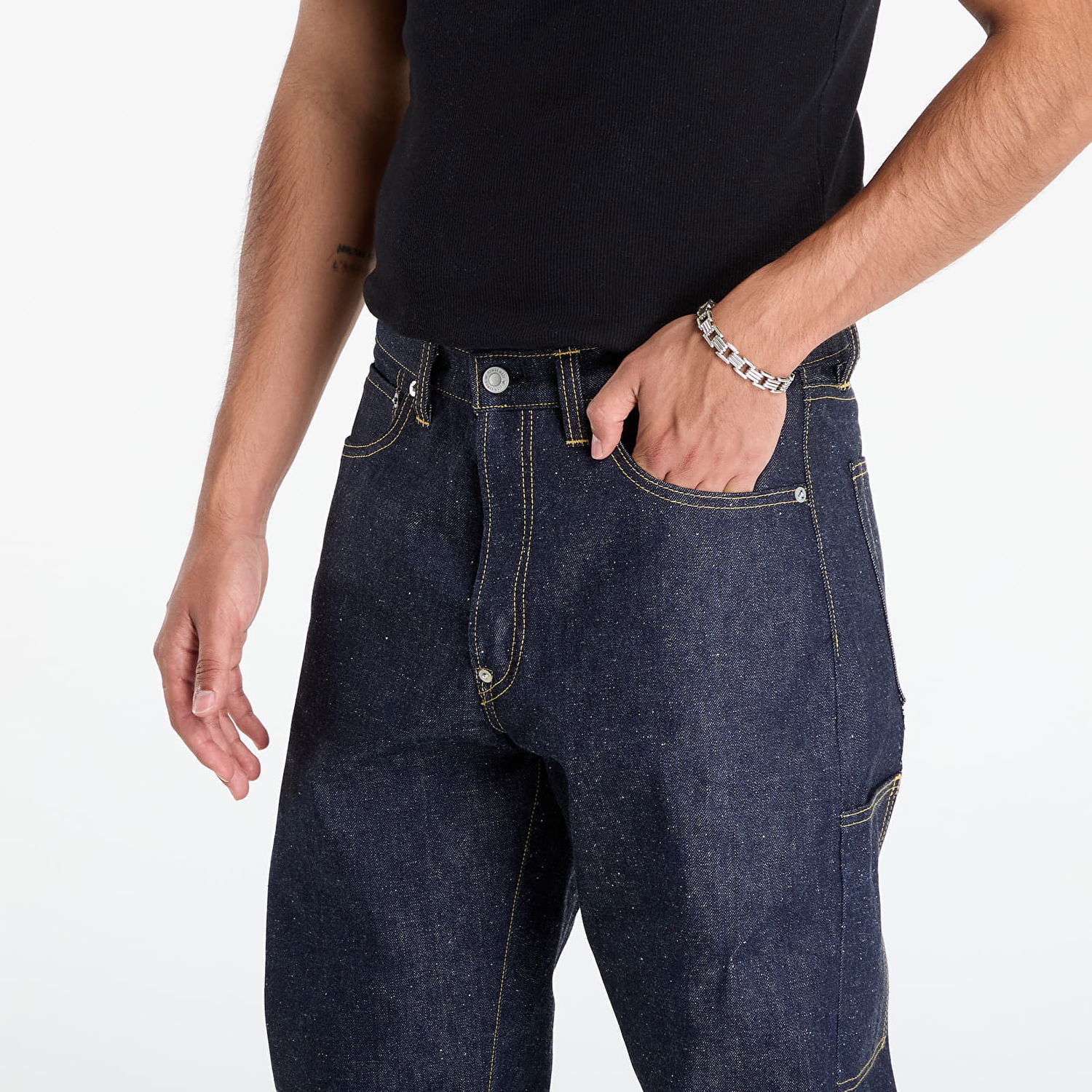 Дънки Human Made HUMAN MADE Straight Denim Pants Синьо | HM30PT001IN, 1