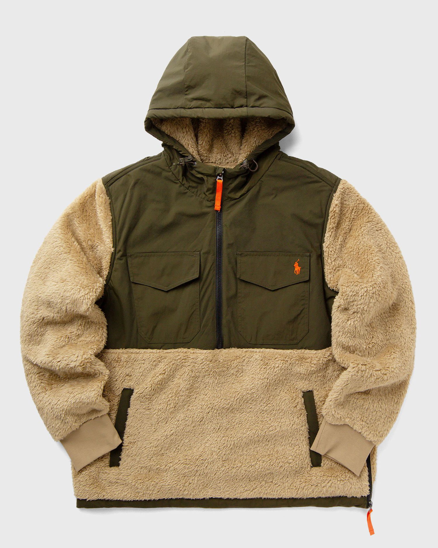 Суитчър Polo by Ralph Lauren Half-Zip Hoodie With Kangaroo Pocket Кафяво | 710880442006, 0