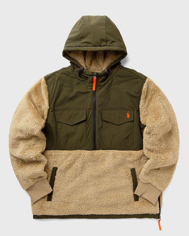 Суитчър Polo by Ralph Lauren Half-Zip Hoodie With Kangaroo Pocket Кафяво | 710880442006, 0