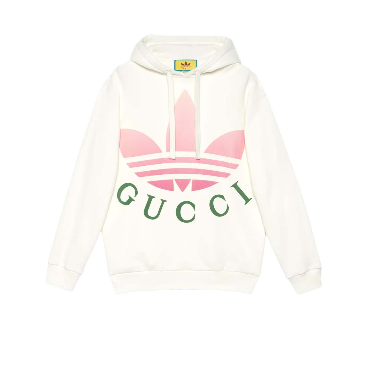 Суитчър Gucci adidas xJersey Hooded Sweatshirt White Бяло | 717427 XJE2C 9258, 0