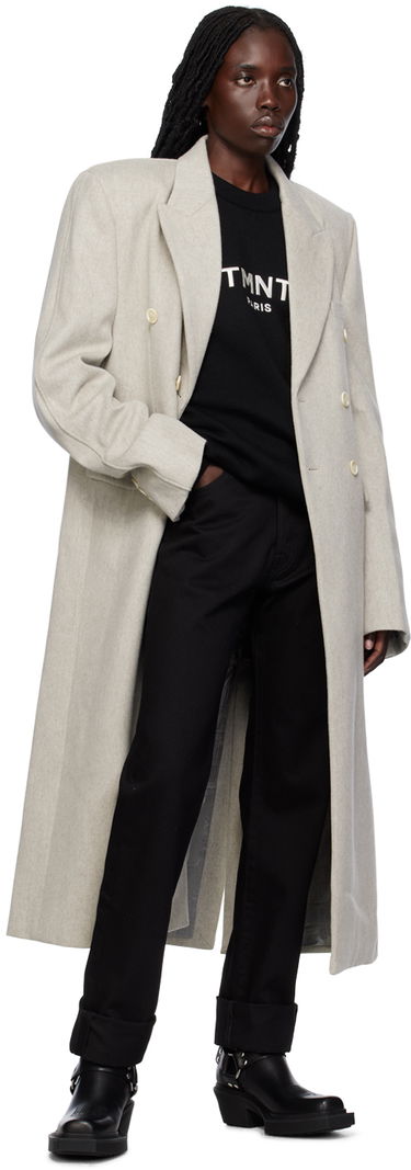 Палта VETEMENTS VTMNTS Tailored Double-Breasted Coat Сиво | VL18CO600W, 3