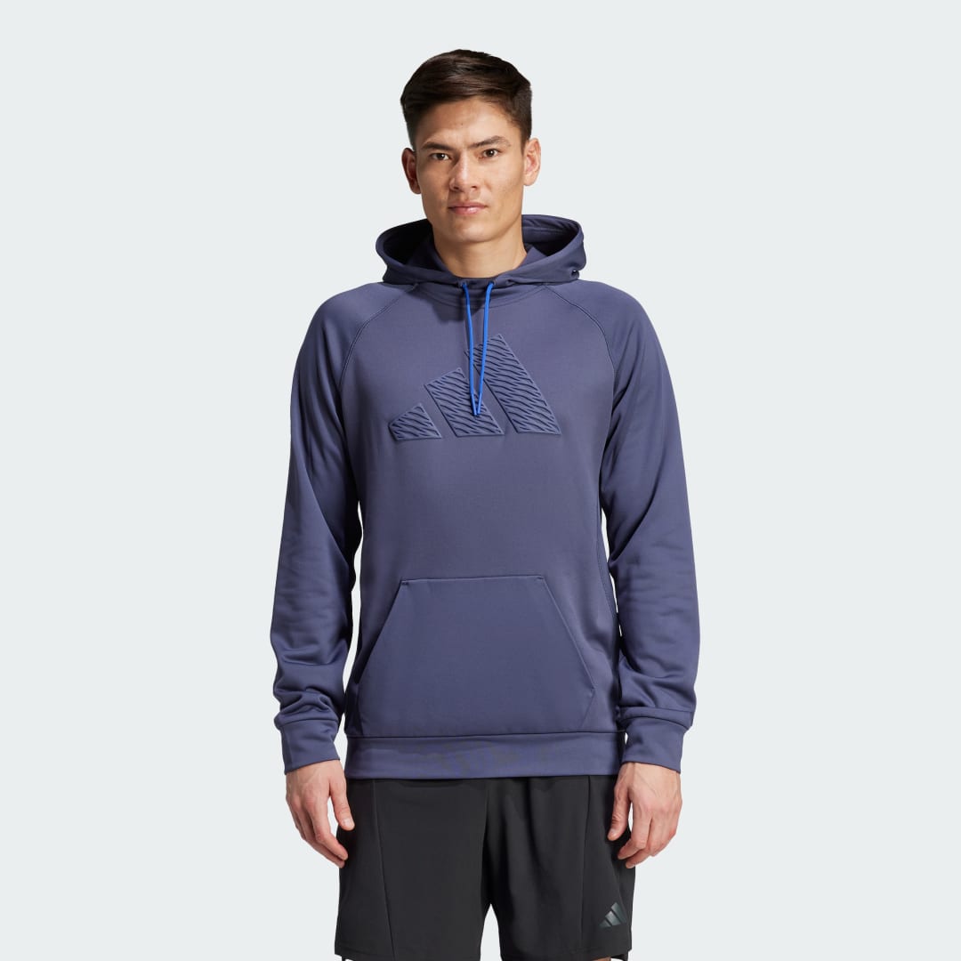 Суитчър adidas Performance Game and Go Training Hoodie Синьо | IX9034, 0