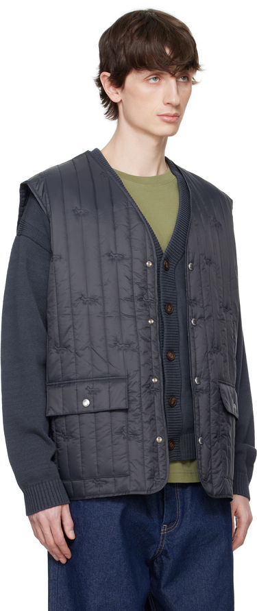 Жилетка MAISON KITSUNÉ Maison Kitsuné Sleeveless Quilted Vest Тъмно синьо | OM02120WW9047, 1