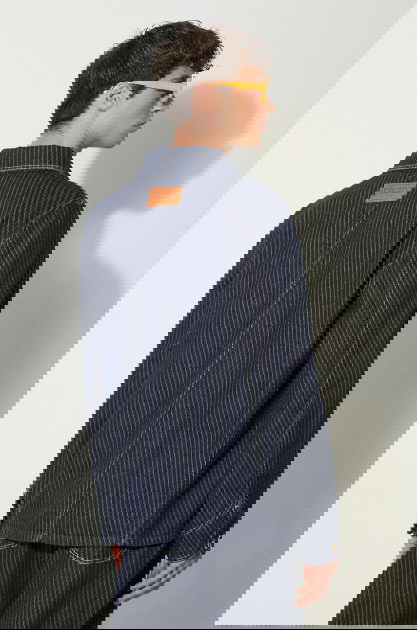 Яке KENZO Ticking Stripe Relaxed Chore Черно | FE65DV1126F1-DM, 1