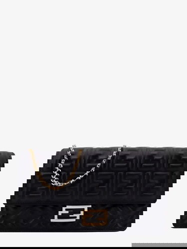 Дамска чанта FENDI Fendi Baguette Wallet on Chain Черно | 8M0498AAJDF0KUR, 0