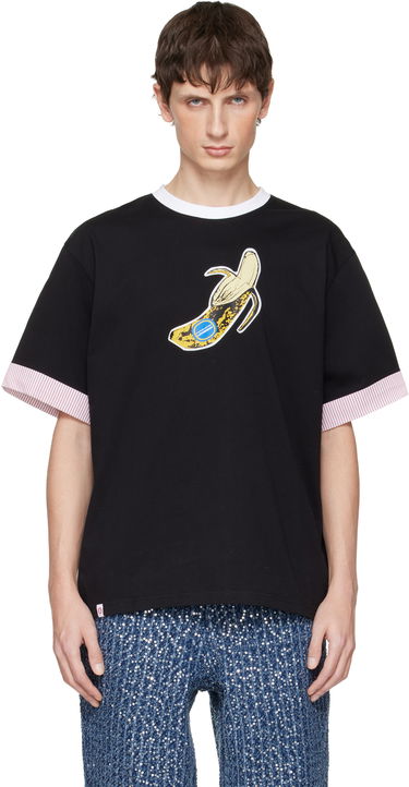 Тениска Charles Jeffrey Loverboy Charles Jeffrey LOVERBOY Banana Graphic Turn Up T-shirt Черно | 052080501, 0