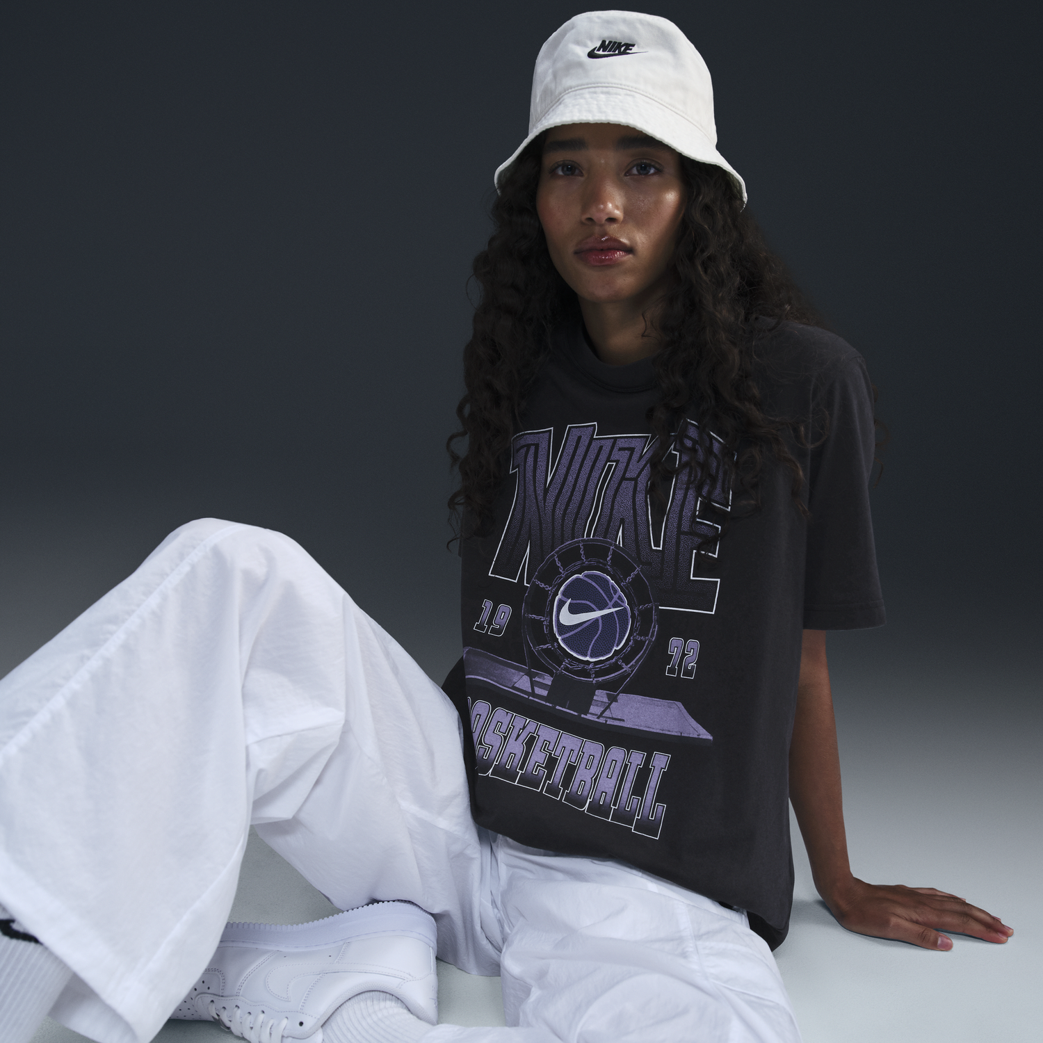 Тениска Nike Basketball T-Shirt Short Sleeve Print Черно | HF3270-010, 1