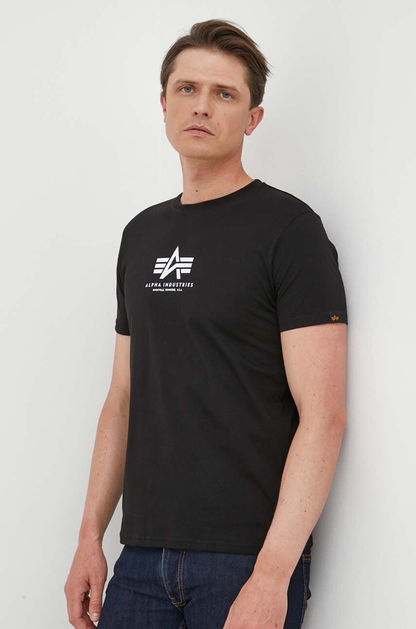 Тениска Alpha Industries Tee Черно | 118533.03, 0