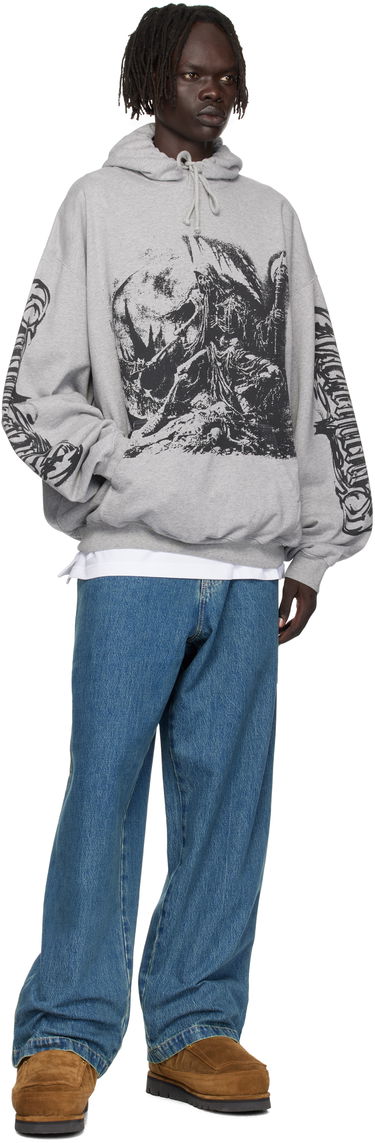 Суитчър VETEMENTS Vetements Goth Oversized Hoodie Сиво | UH76HD800G, 3