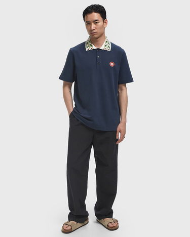 Поло тениска Casablanca Laurel Pique Polo Shirt Тъмно синьо | MPF25-JTP-243-02, 1