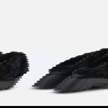 Кецове и обувки Hogan Hogan H644 Chunky Faux Fur Mule Черно | HXW6440FC303H6B999, 3
