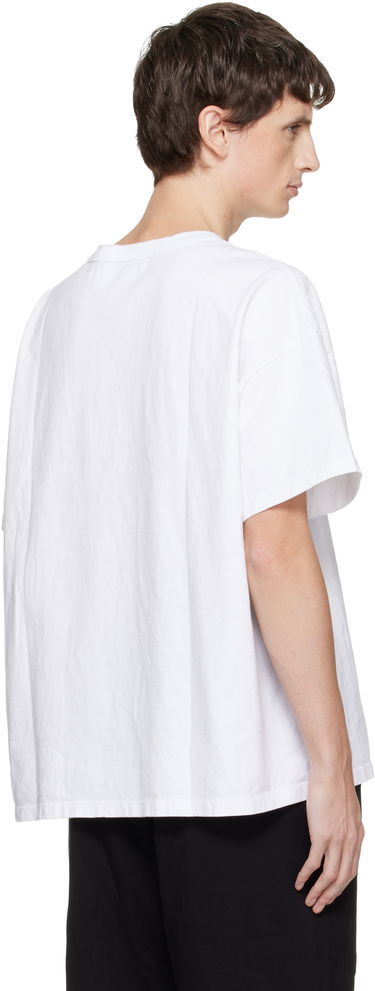Тениска LES TIEN Lightweight Binded Neck Oversized T-shirt Бяло | HV-2092, 2