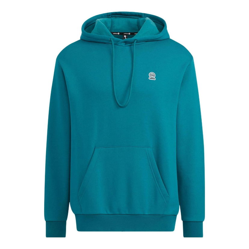 Суитчър adidas Originals Neo Logo Hoodie Тюркоазено | HN6643