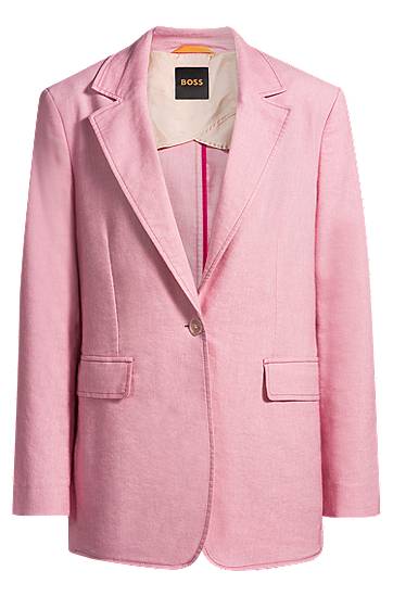 BOSS Single-Breasted Notch Lapel Blazer