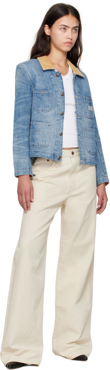 Яке R13 Cropped Denim Chore Jacket Синьо | R13WD183-D346A, 3