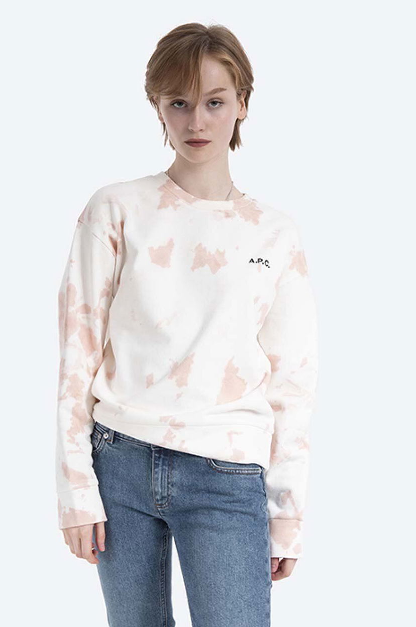 Суитчър A.P.C. Crewneck Sweatshirt Patterned Бежово | COEJO.F27636