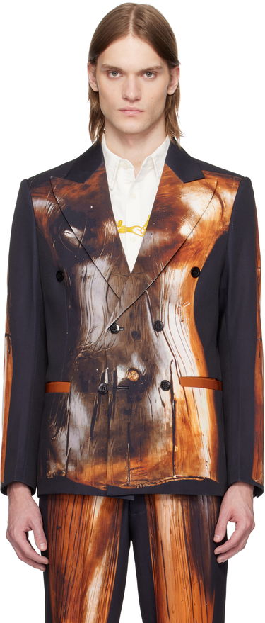Яке KidSuper KidSuper Mannequin Figure Double-Breasted Blazer Черно | SS25-SUT-10, 0