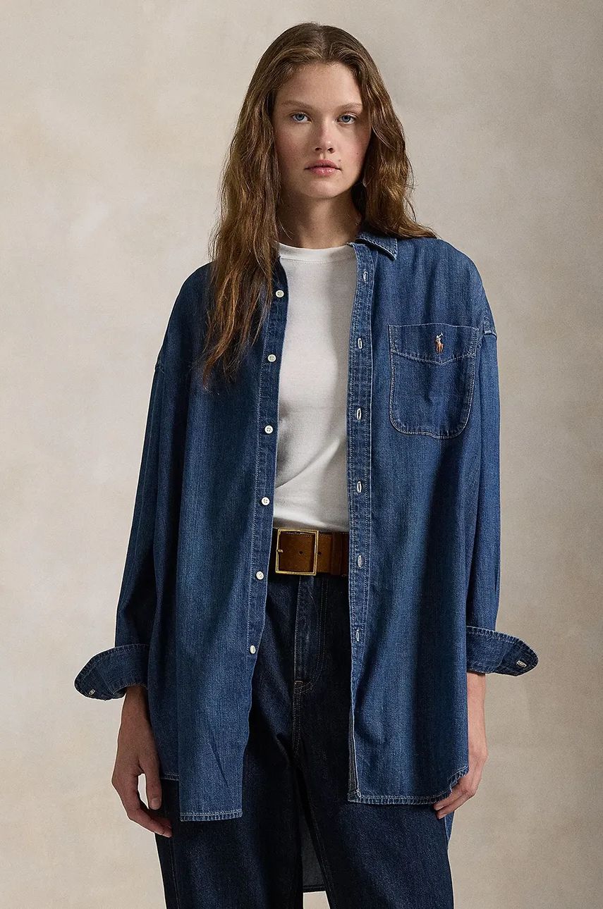 Риза Polo by Ralph Lauren Relaxed Fit Denim Shirt Синьо | 211959035, 0