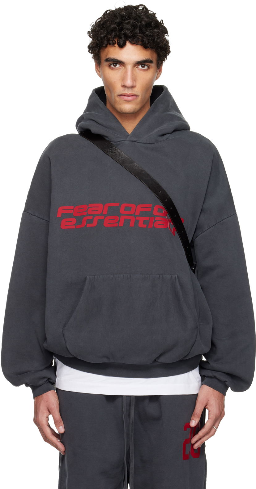 Суитчър Fear of God Holiday Heavy Fleece 90s Hoodie Сиво | 192HO256562F