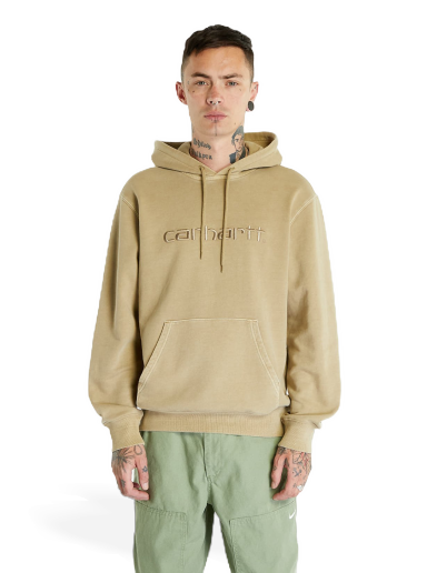 Суитчър Carhartt WIP Hooded Duster Sweat Ammonite Garment Dyed Бежово | I030145.0VZGD