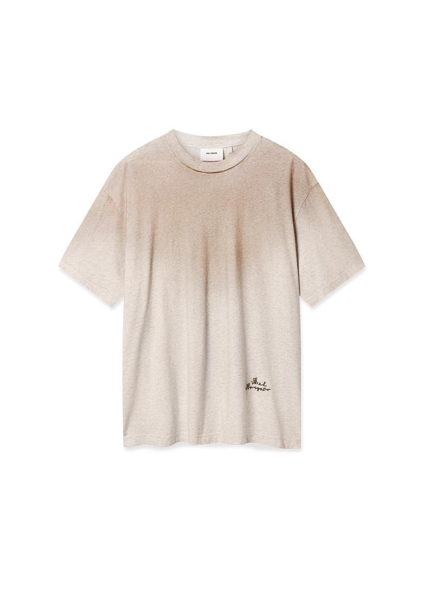 Тениска AXEL ARIGATO Saba Short Sleeve Crewneck Ombre T-Shirt Бежово | A3860003