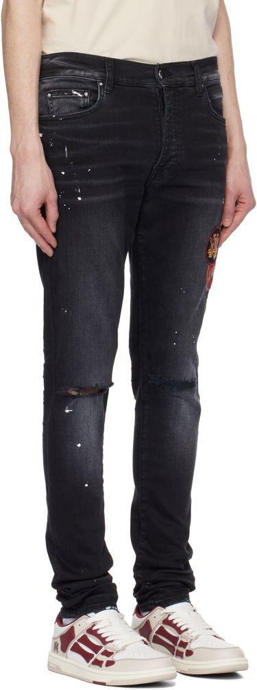 Дънки AMIRI AMIRI Vintage Patch Skinny Jeans Черно | AMDNSY1130, 1