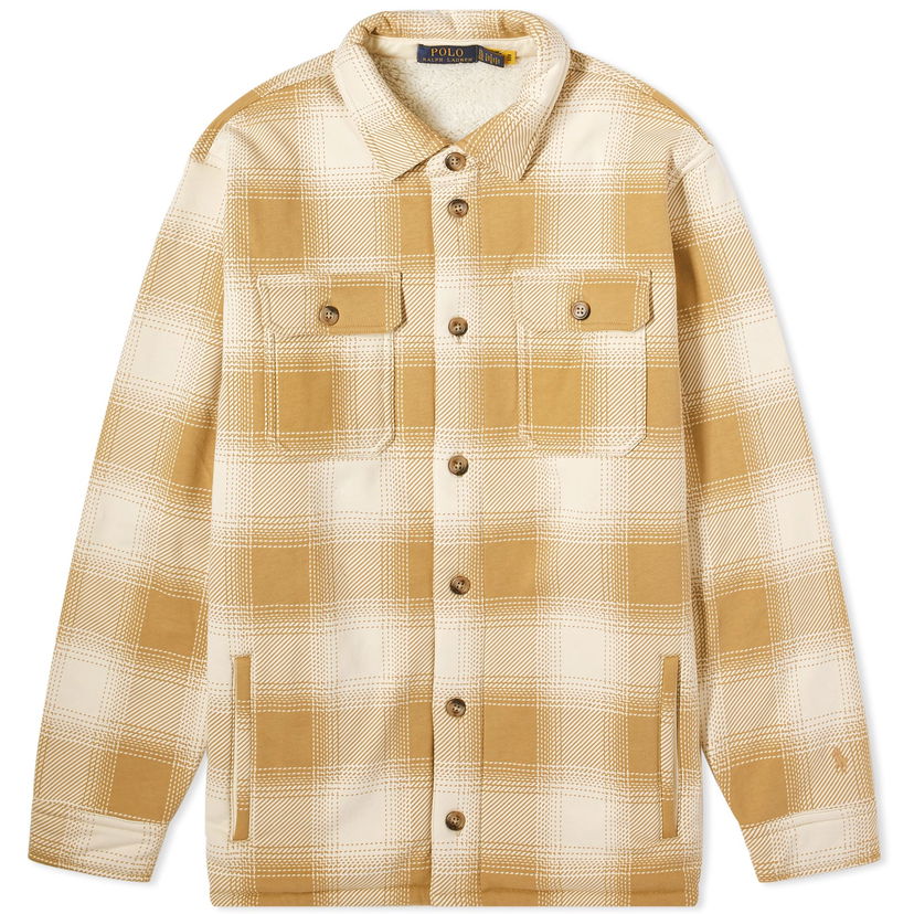 Риза Polo by Ralph Lauren Quilted Plaid Overshirt "Winter Cream/Cafe Tan" Бежово | 710855198005