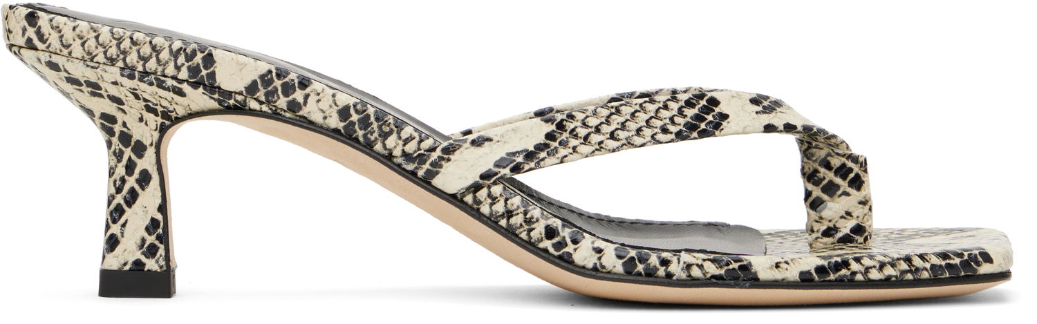 Аксесоари Aeyde Aeyde Wilma Leather Toe-Post Heeled Sandals Бежово | A11-HS-LESS55CI72-SS25-100-043, 0
