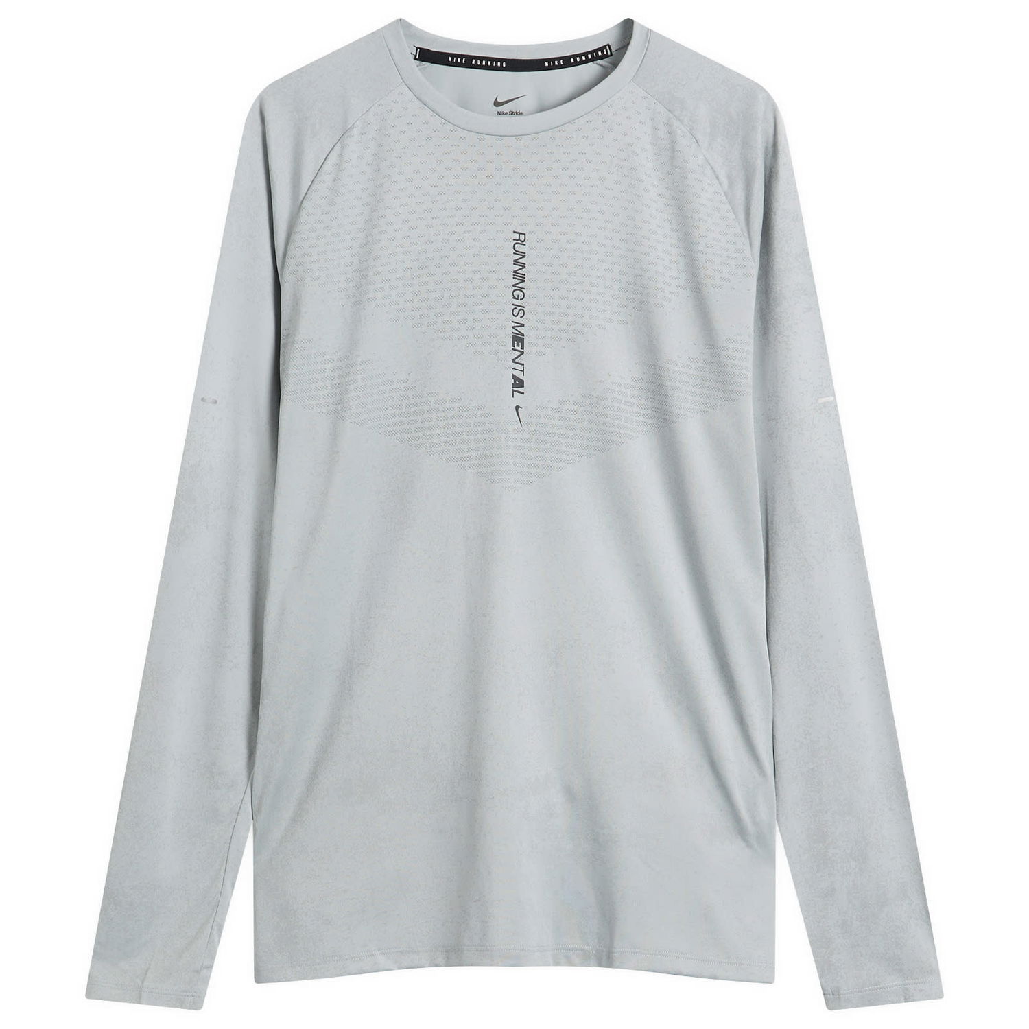 Тениска Nike Stride Long Sleeve Running Top Сиво | IM7836-077, 1