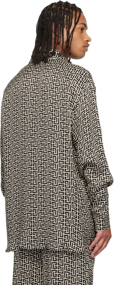 Риза Balmain Monogrammed Flowing Shirt Многоцветен | FH1HS485VI36, 2