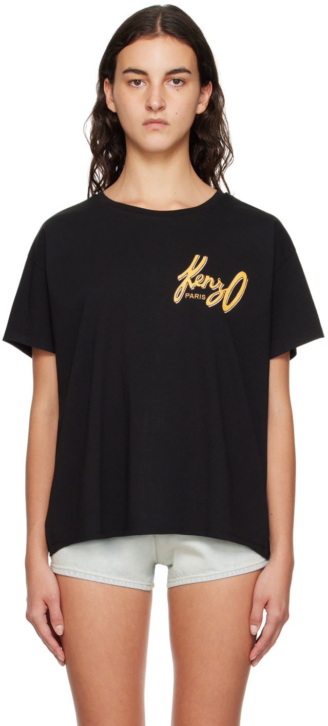 Тениска KENZO Paris Relaxed T-Shirt Черно | FD62TS0744SO, 0