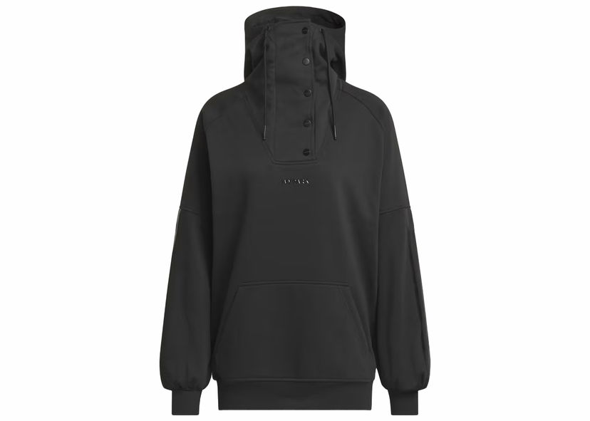Суитчър adidas x IVY PARK Park Snapneck Hoodie Черно | IK9647