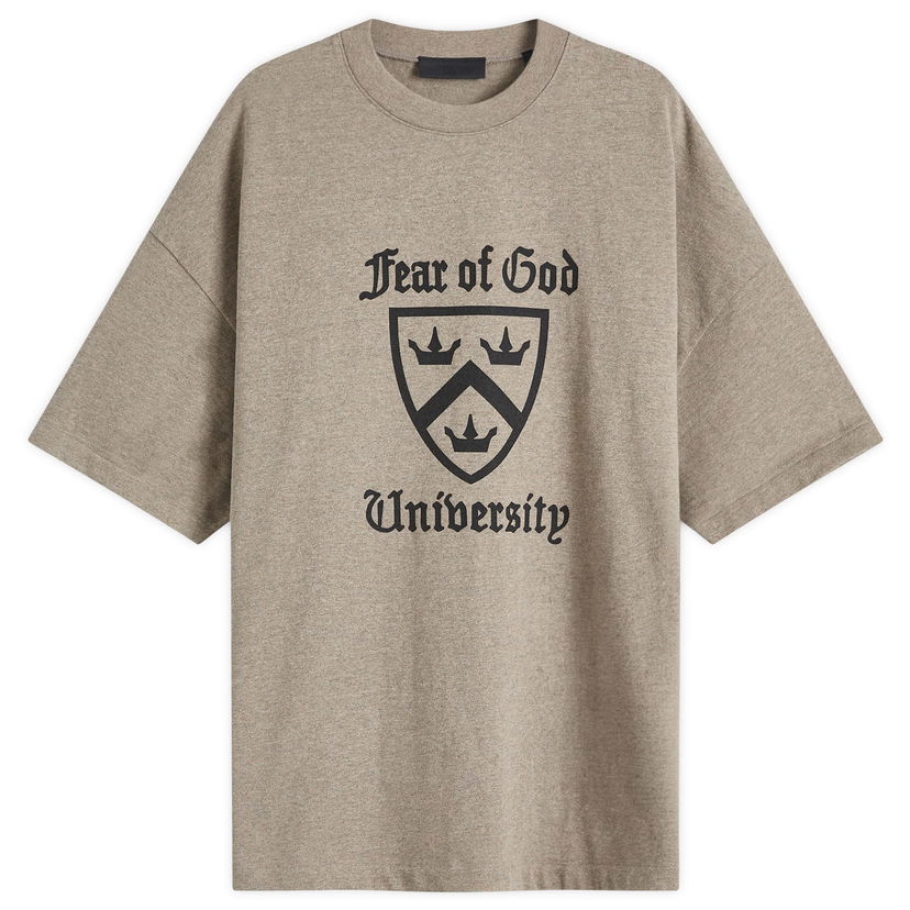 Тениска Fear of God Essentials University Graphic T-Shirt Size Large Бежово | 125HO242001F