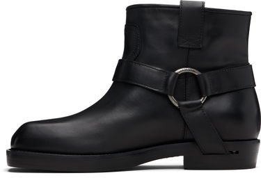 Кецове и обувки Balmain Balmain Calfskin Leather Biker Ankle Boots Черно | FM1TE365LVIT, 2