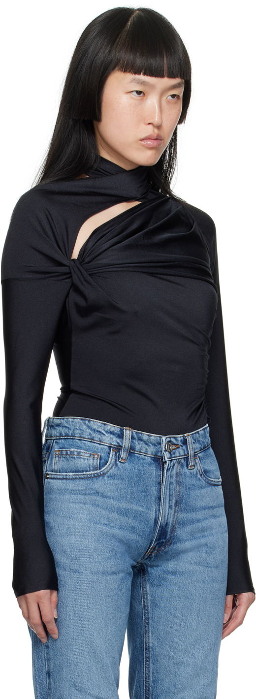 Тениска Coperni Coperni Asymmetric T-Shirt Черно | COPJS66545, 1